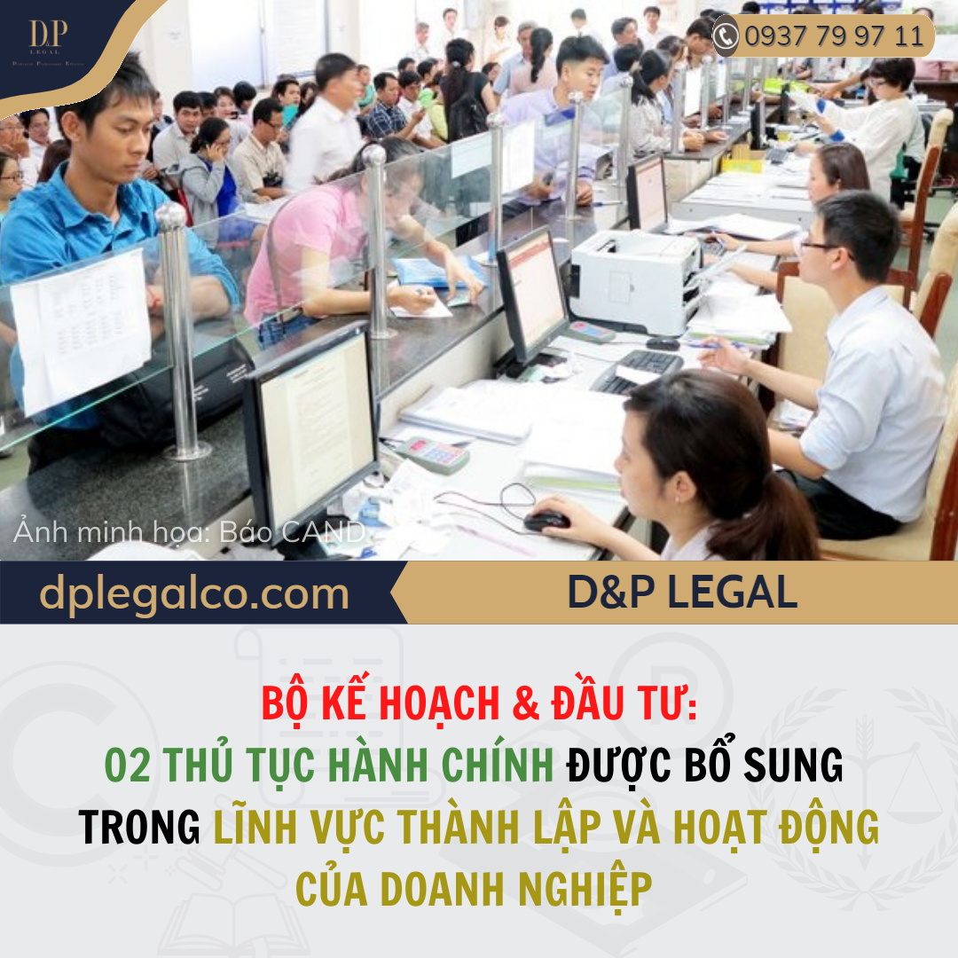 Read more about the article 02 TTHC được bổ sung trong lĩnh vực thành lập và hoạt động của Doanh nghiệp